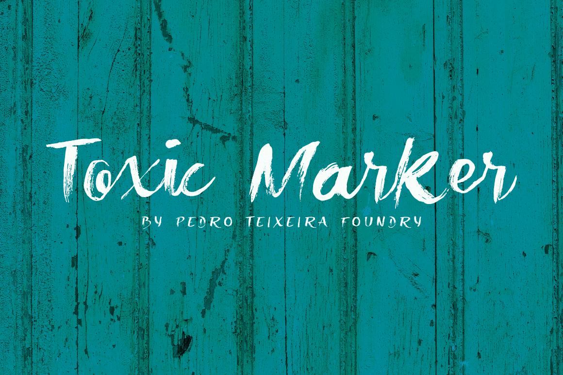 Toxic Marker Font
