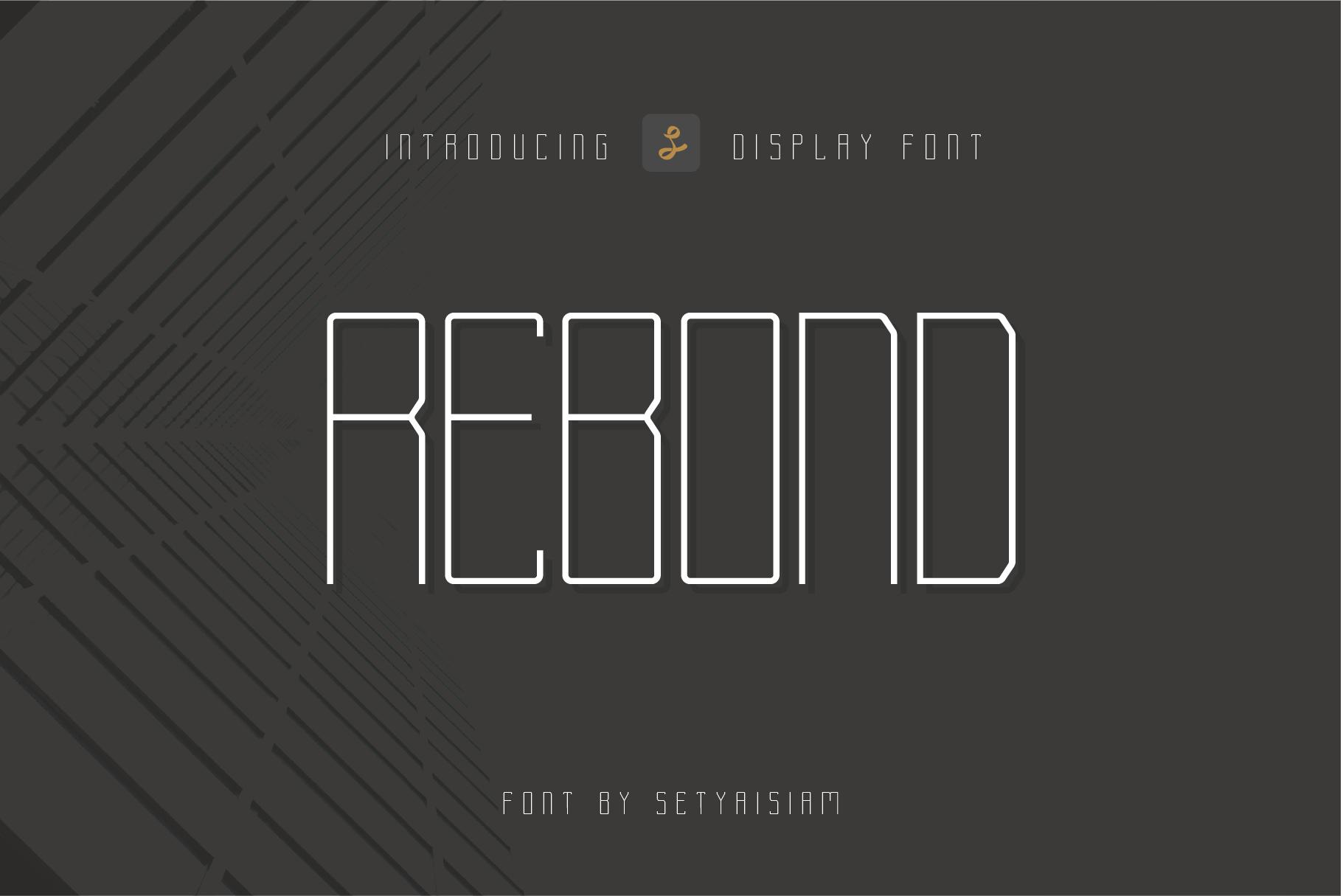 Rebond Font