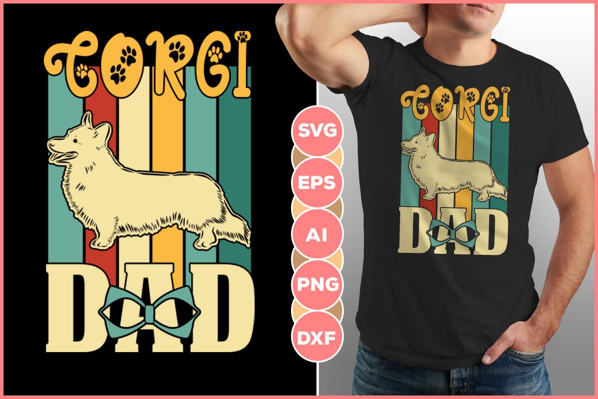 Corgi T-shirt Design Printable Graphic