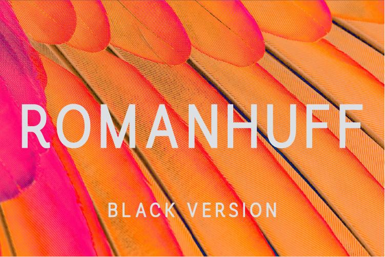 Romanhuff Black Font