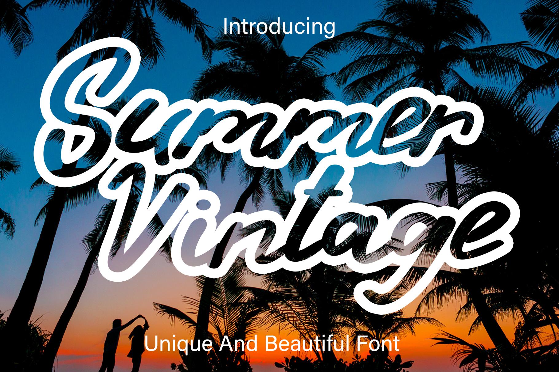 Summer Vintage Font