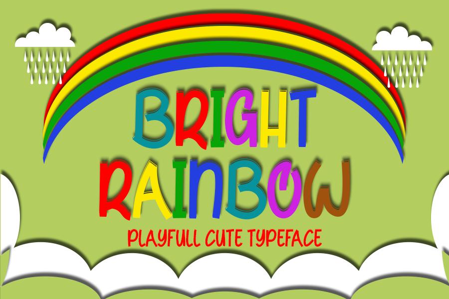 Bright Rainbow Font