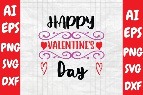 Happy Valentin's Day, Valentine Svg