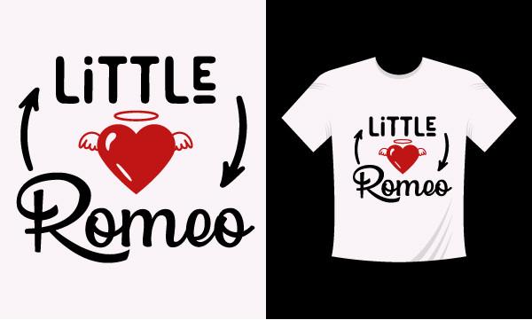Little Romeo Valentine T-shirt Design