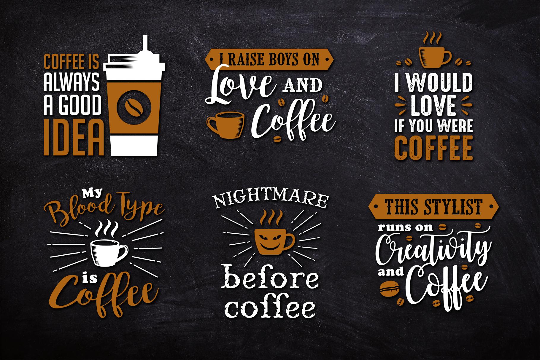 Coffee Quote & T-shirt Design