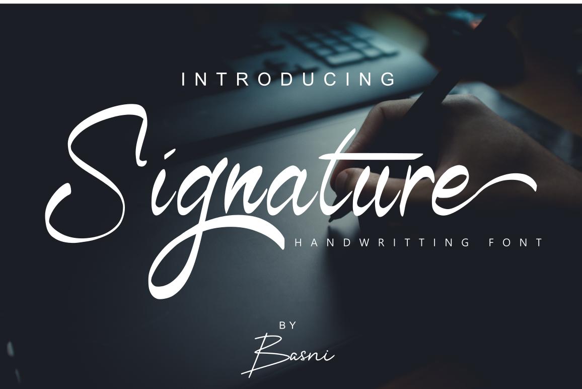 Signature Font