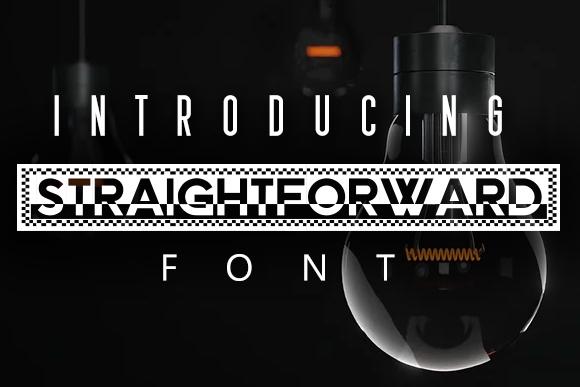 Straightforward Font