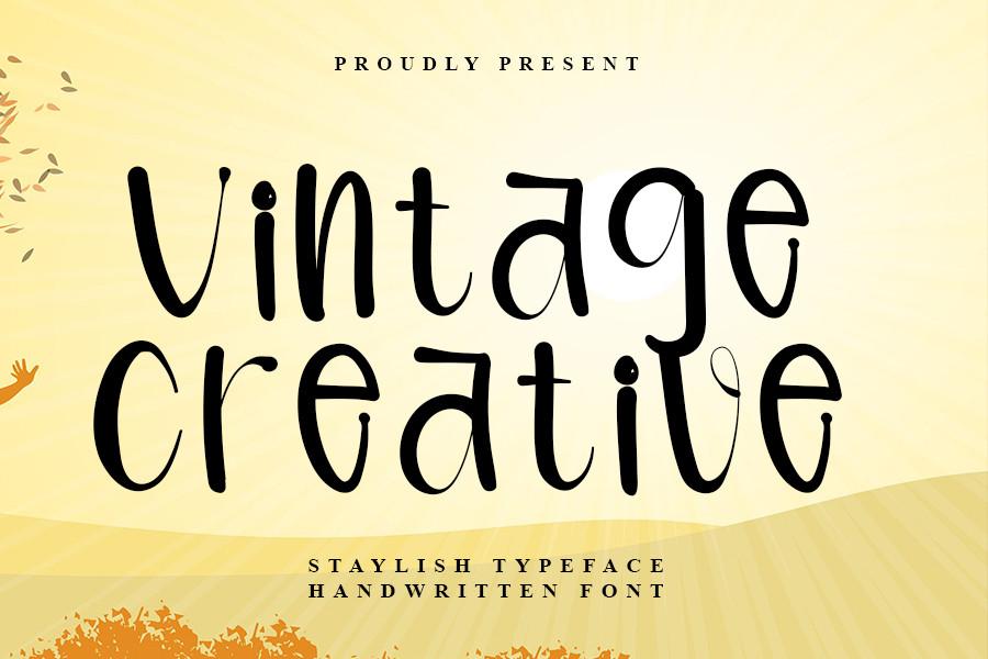 Vintage Creative Font