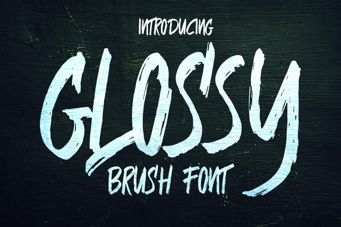 Glossy Font