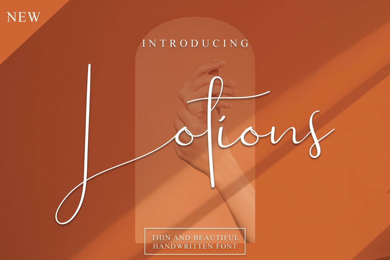 Lotions Font