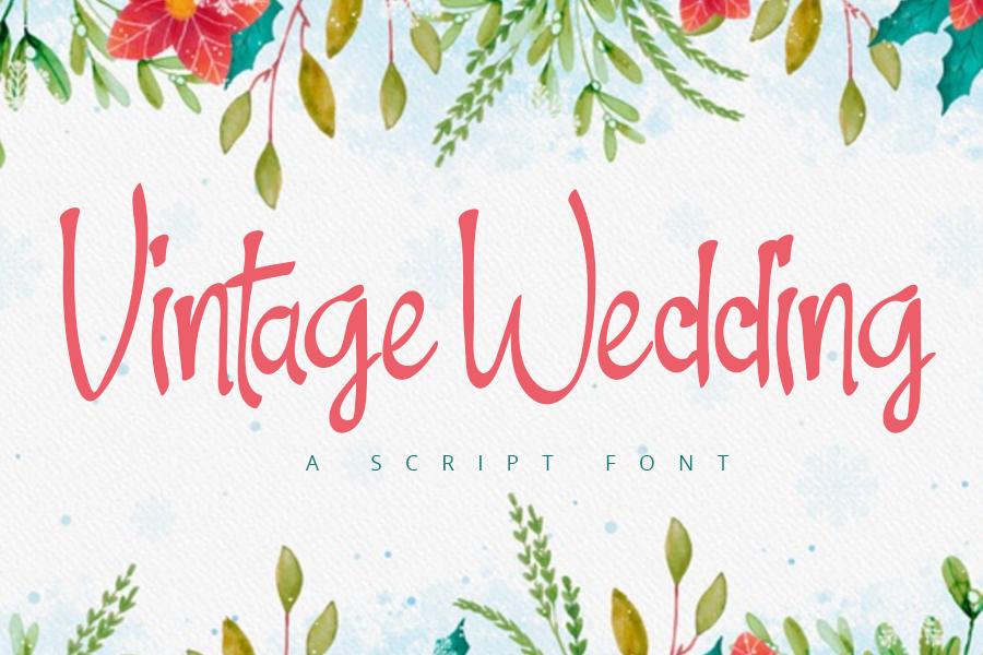 Vintage Wedding Font
