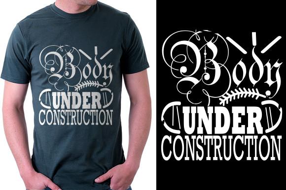 Gym  Svg Design, Body Under Construction