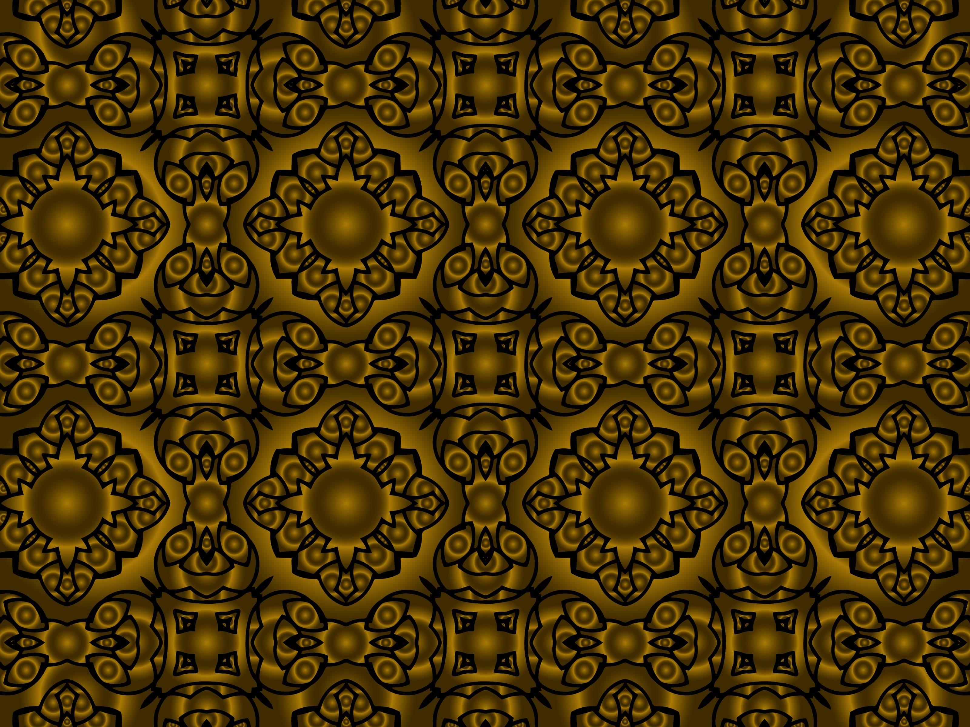 Pattern Gold Ornament Abstract