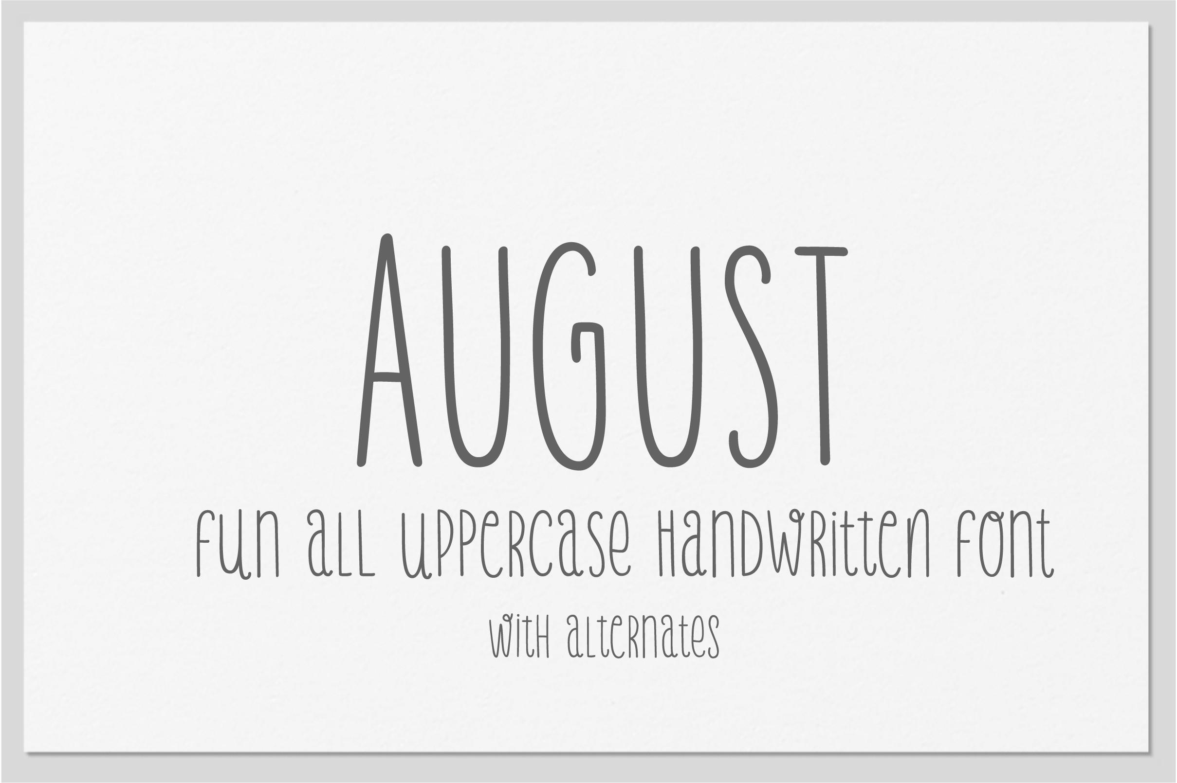 August Font
