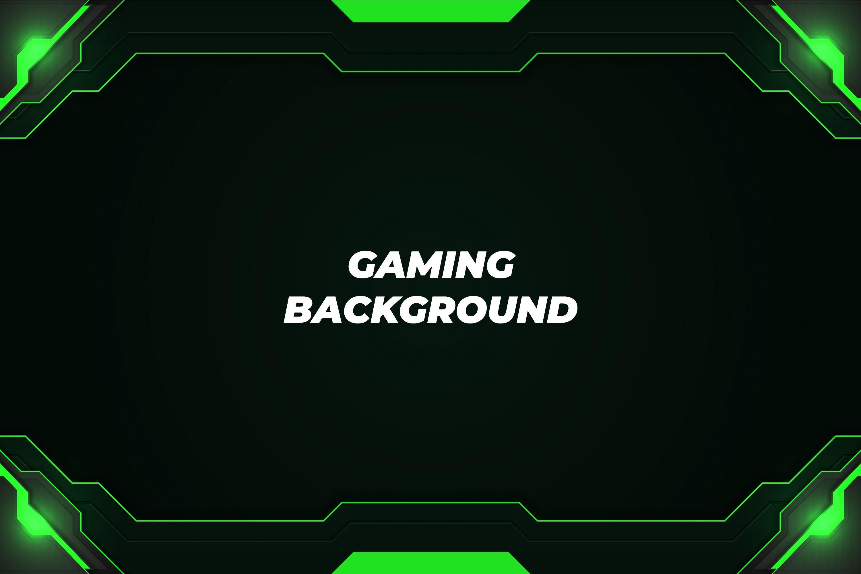 Gaming Background Black and Green