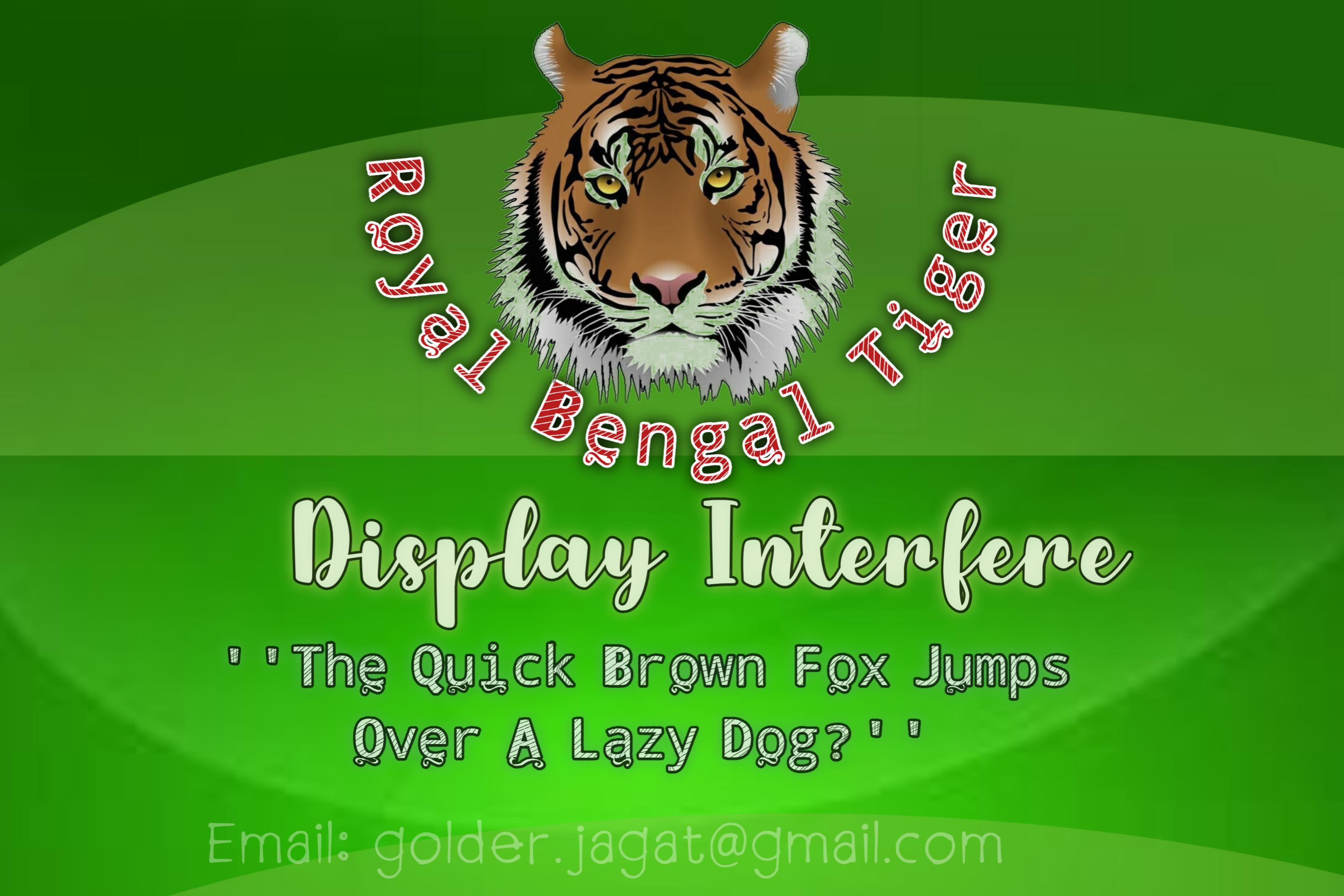 Royal Bengal Tiger Font