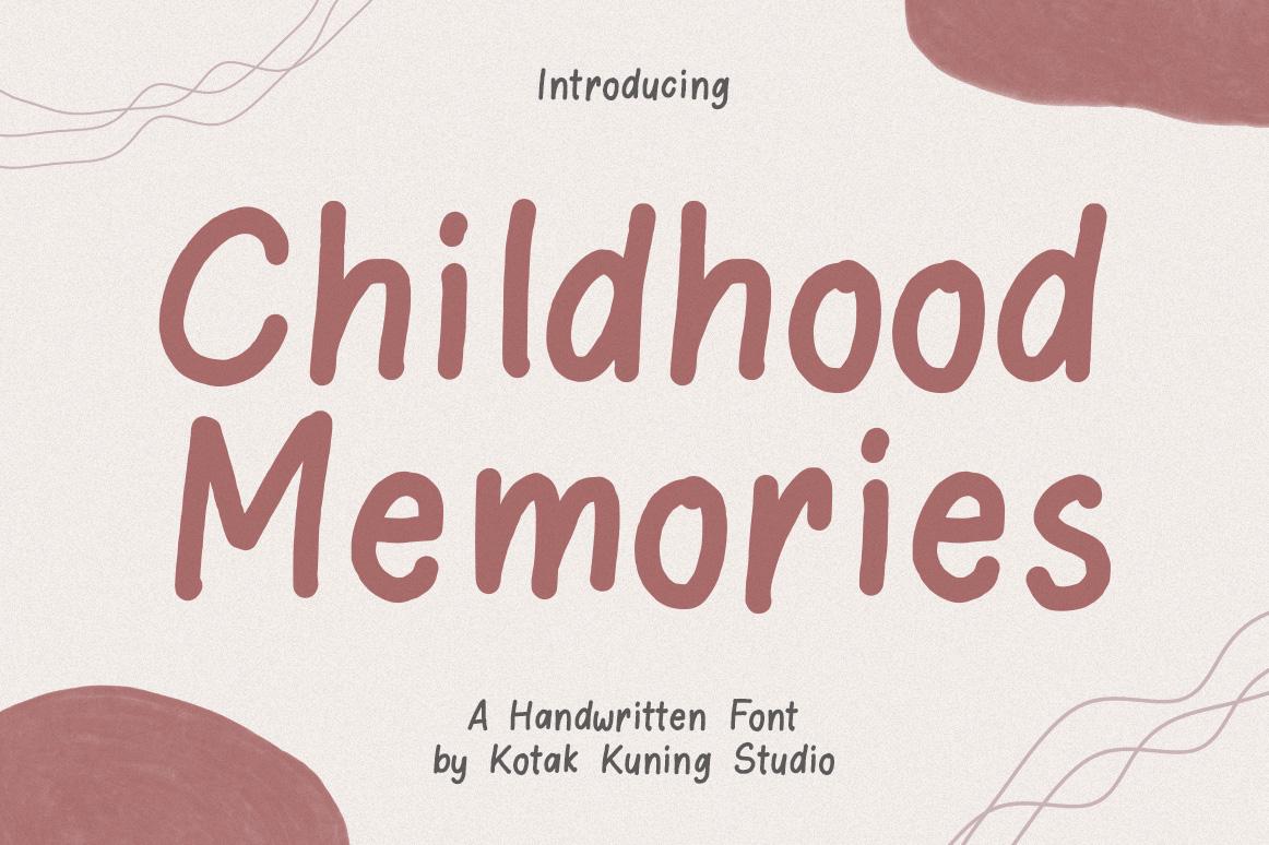 Childhood Memories Font
