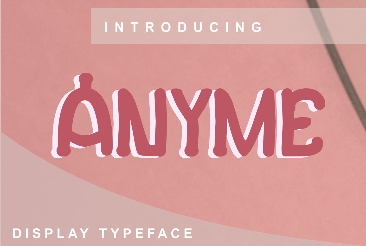 Anyme Font