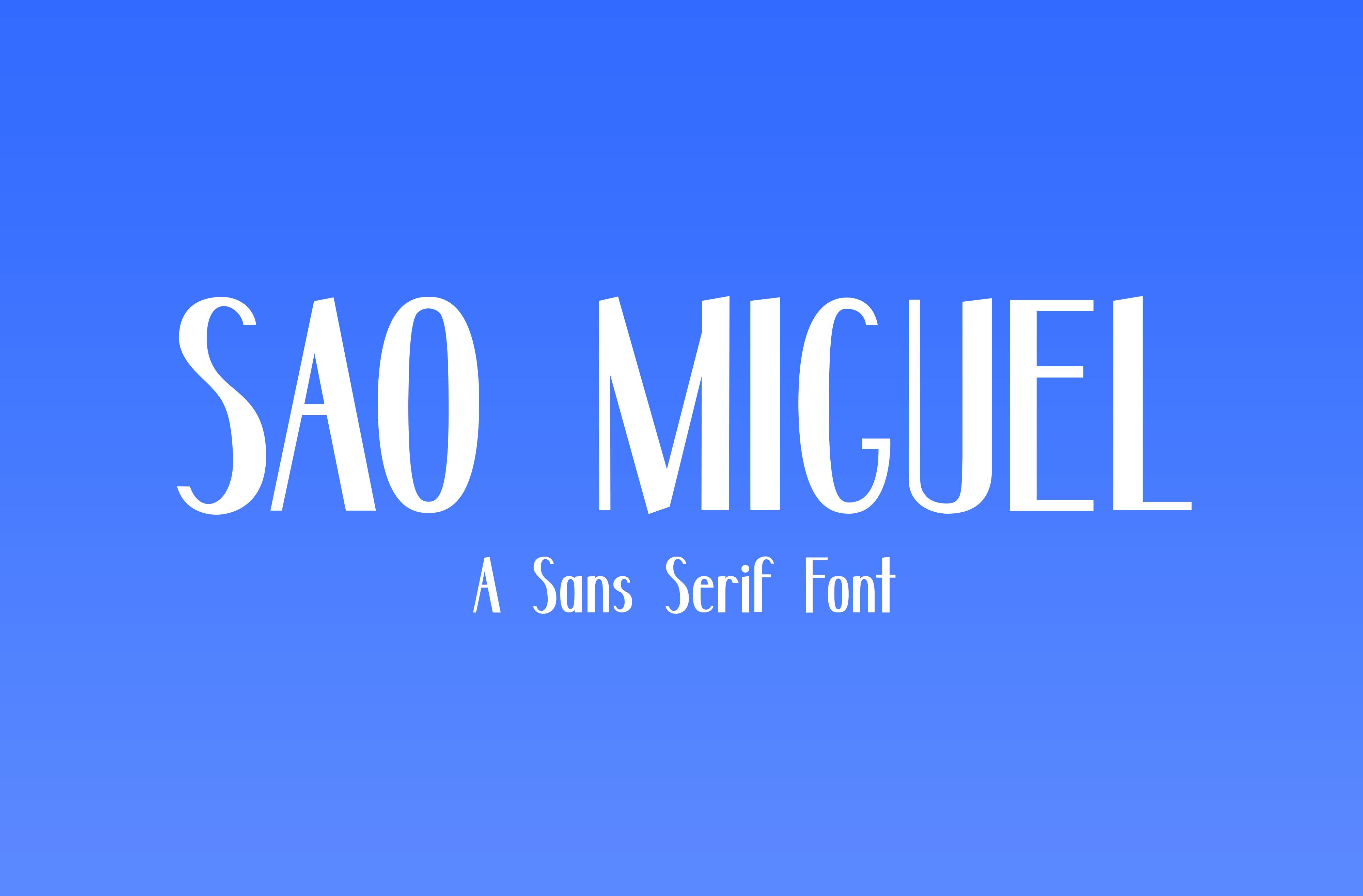 Sao Miguel Font