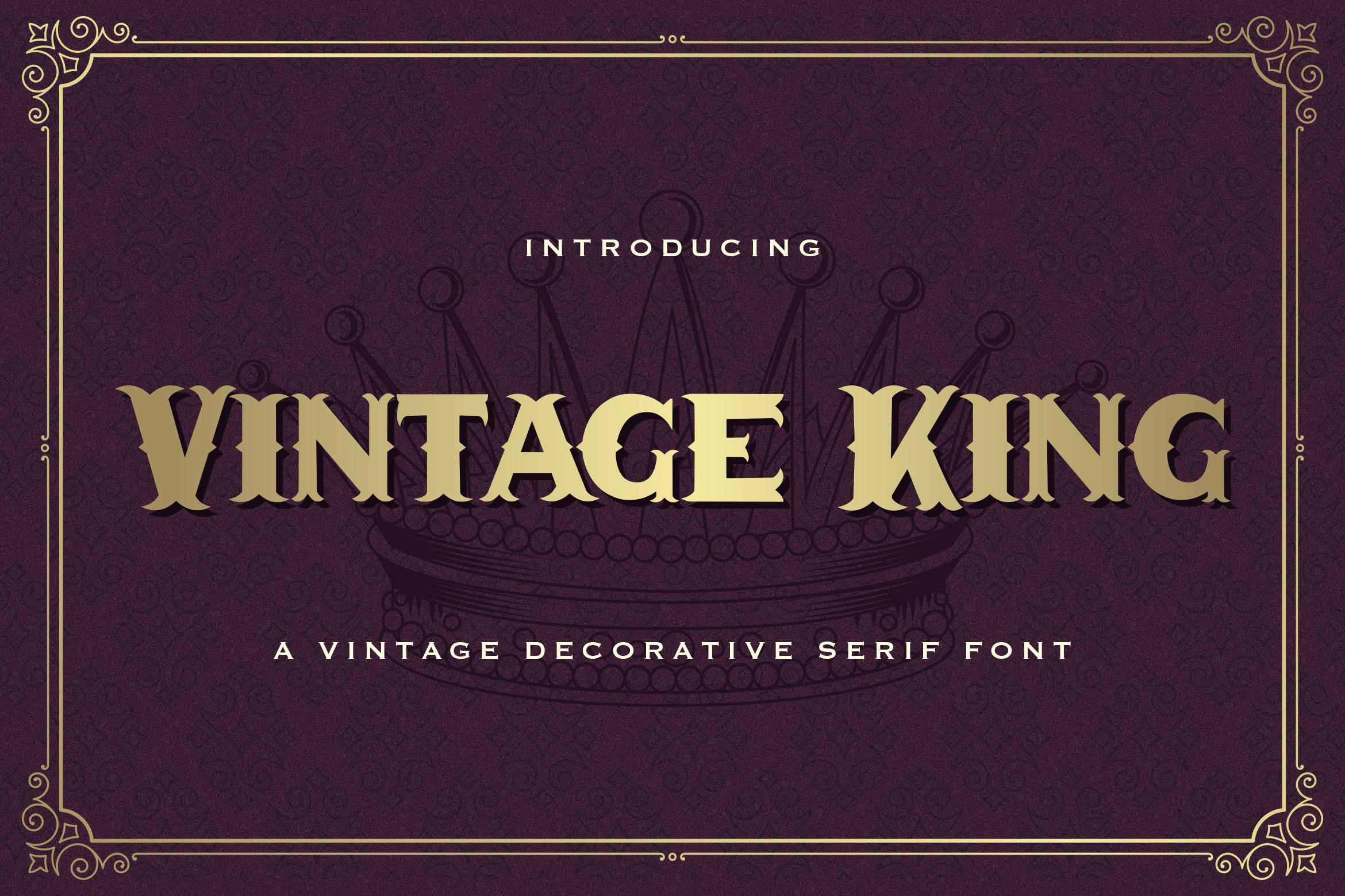 Vintage King Font