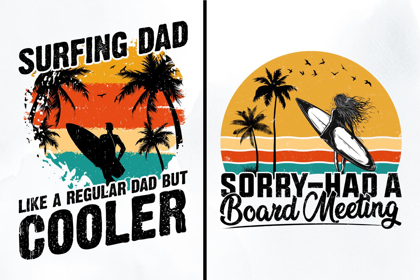 T-Shirt Design-Surfing