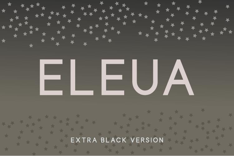 Eleua Extra Black Font