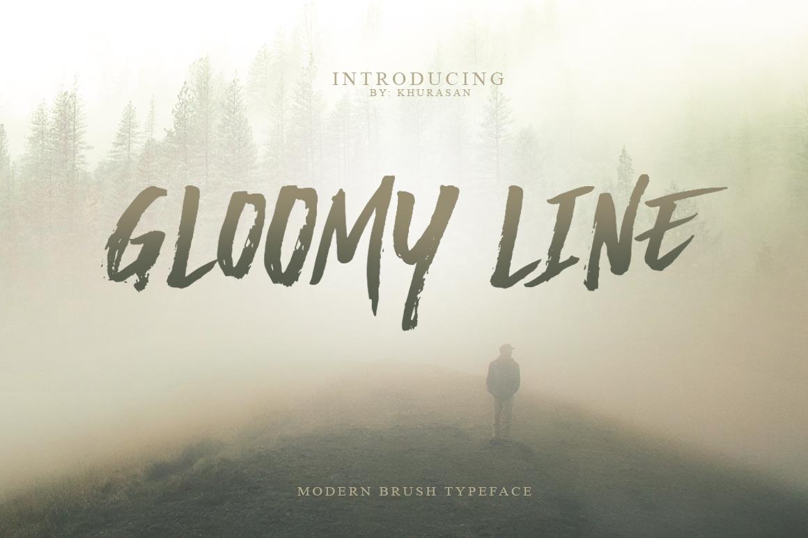 Gloomy Line Font