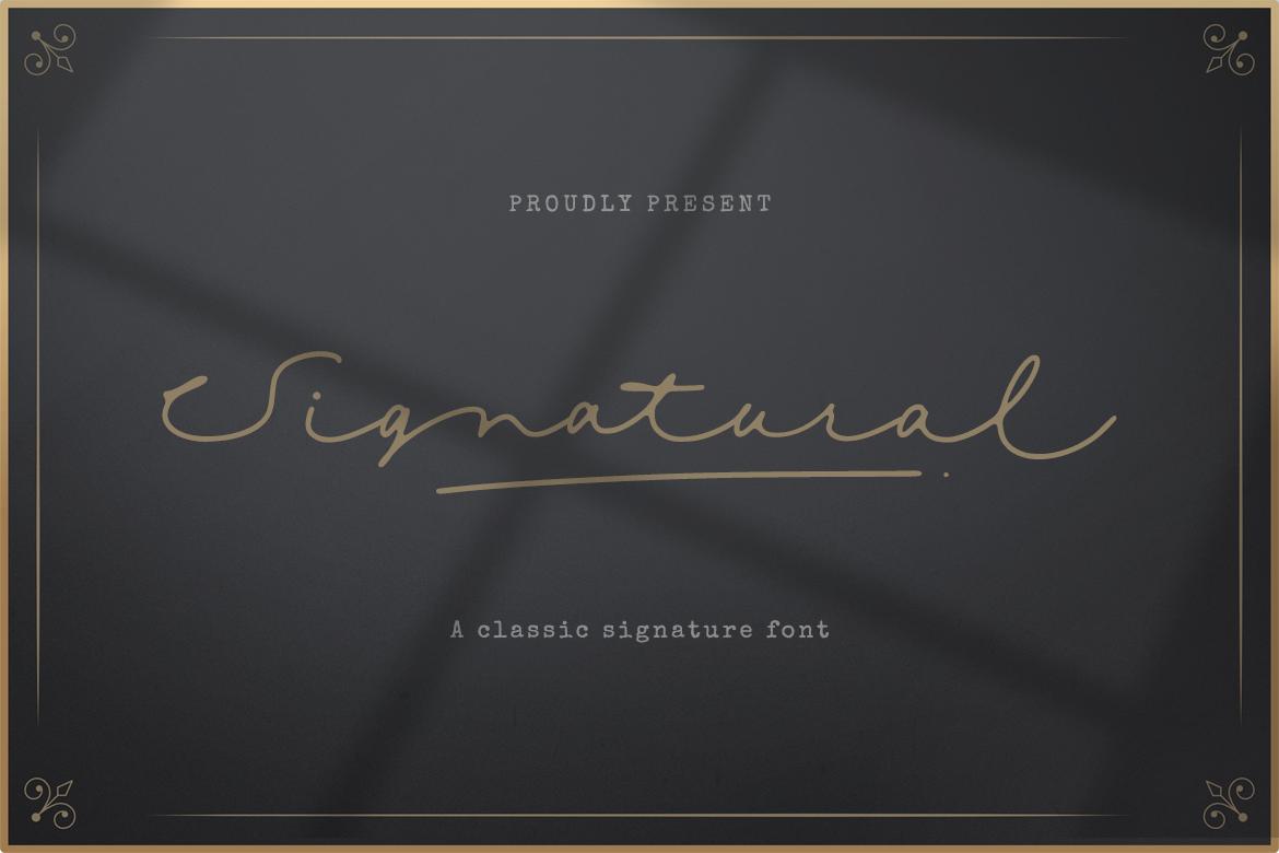 Signatural Font