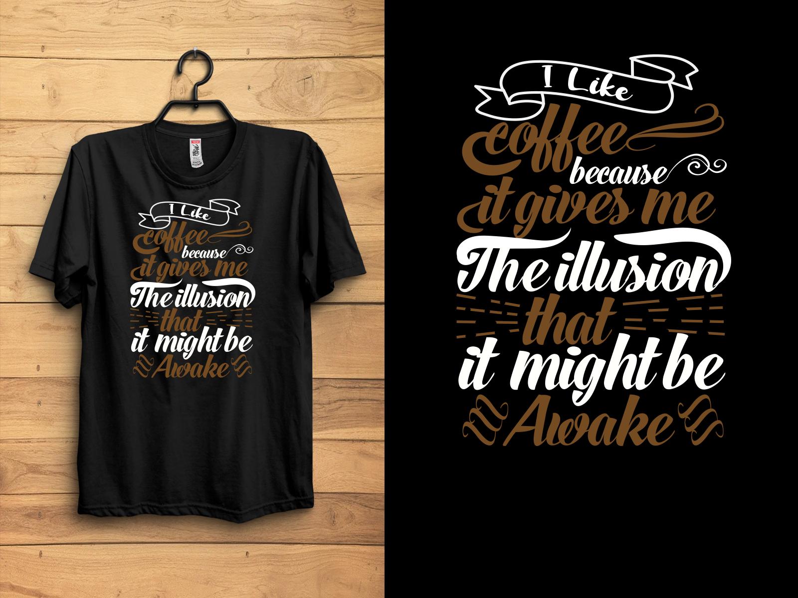 Coffee Typography T-shirt Design