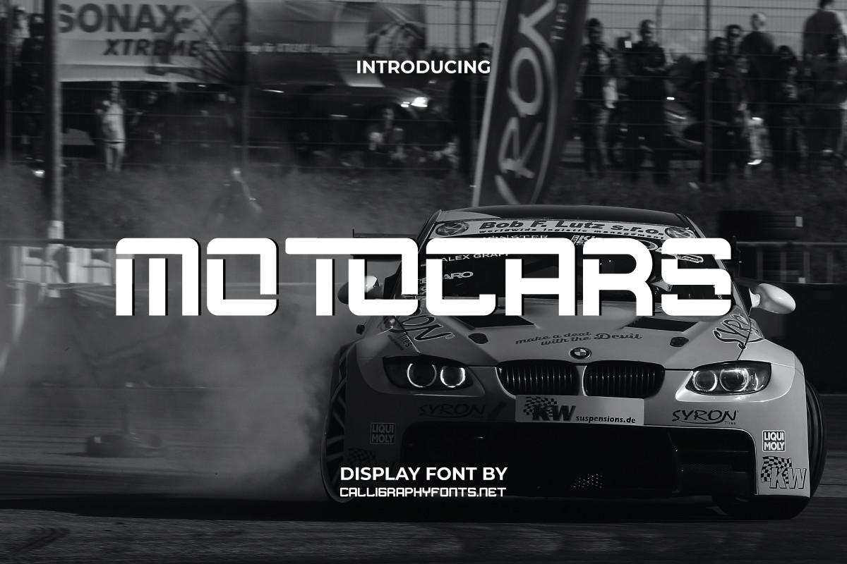 Motocars Font
