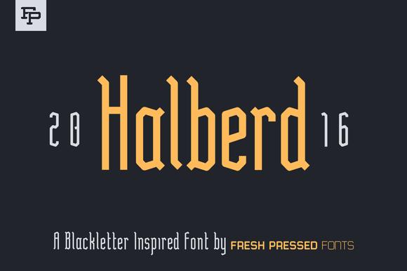 Halberd Font
