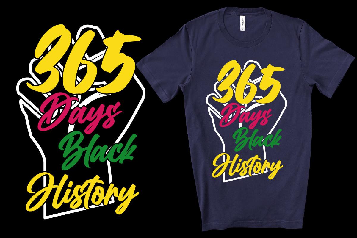 Black History T-Shirt Design