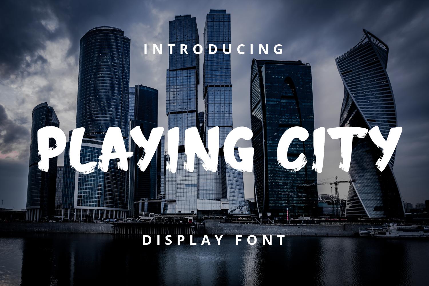 Playing City Font