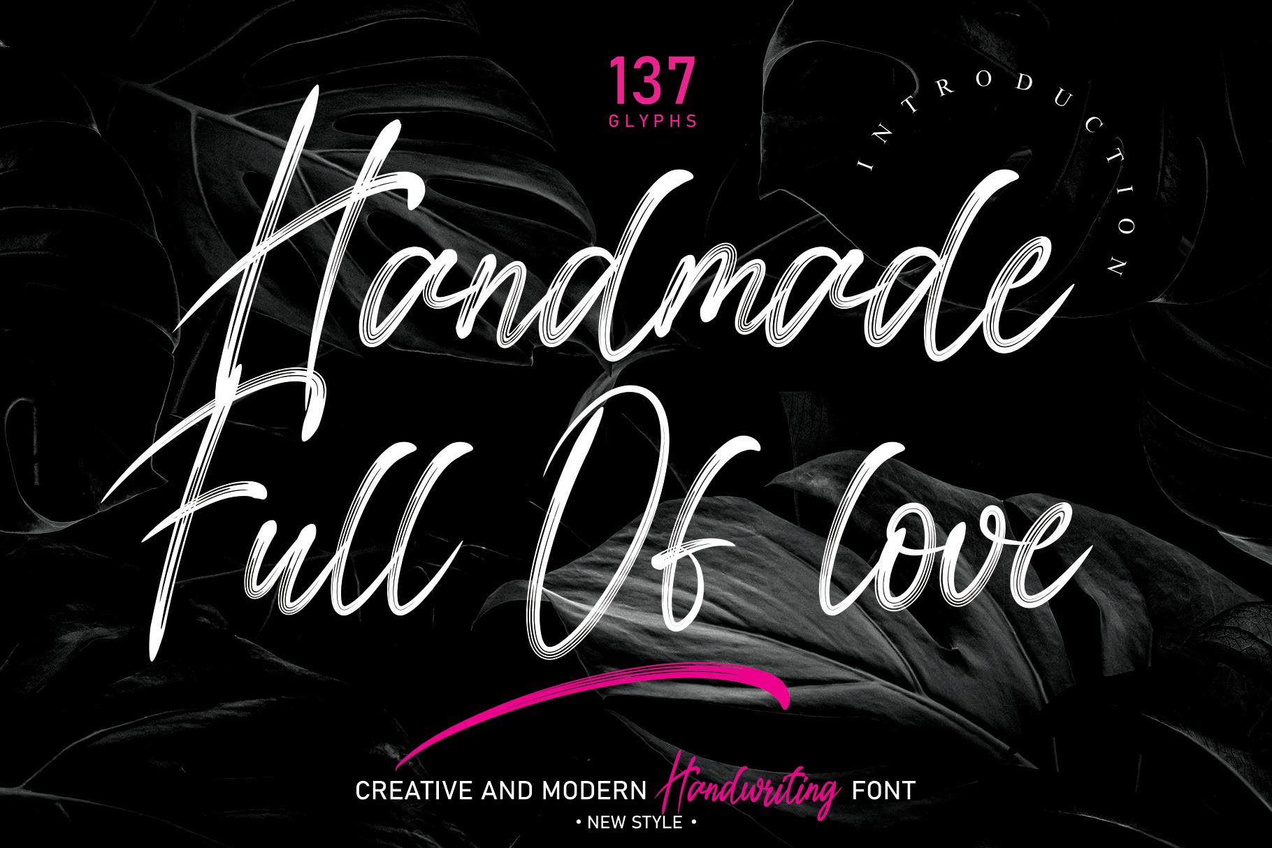 Handmade Full of Love Font
