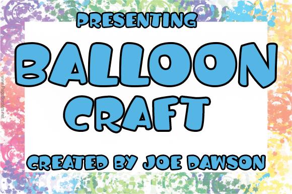 Balloon Craft Font