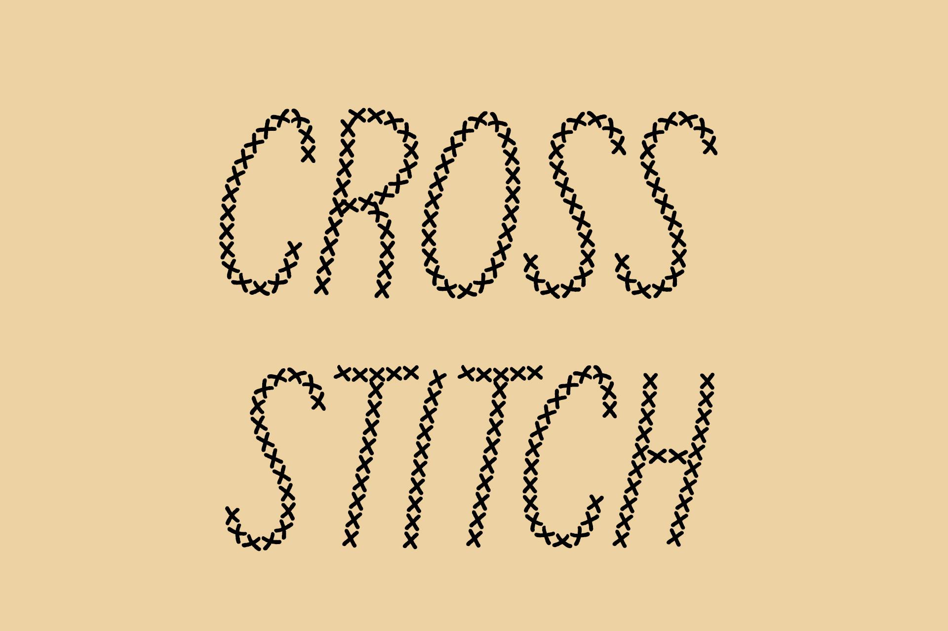 Cross Stitch Font