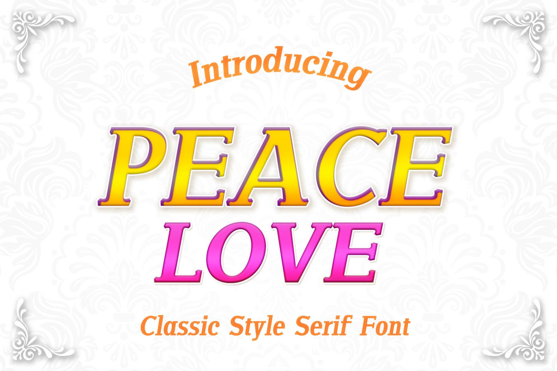 Peace Love Font