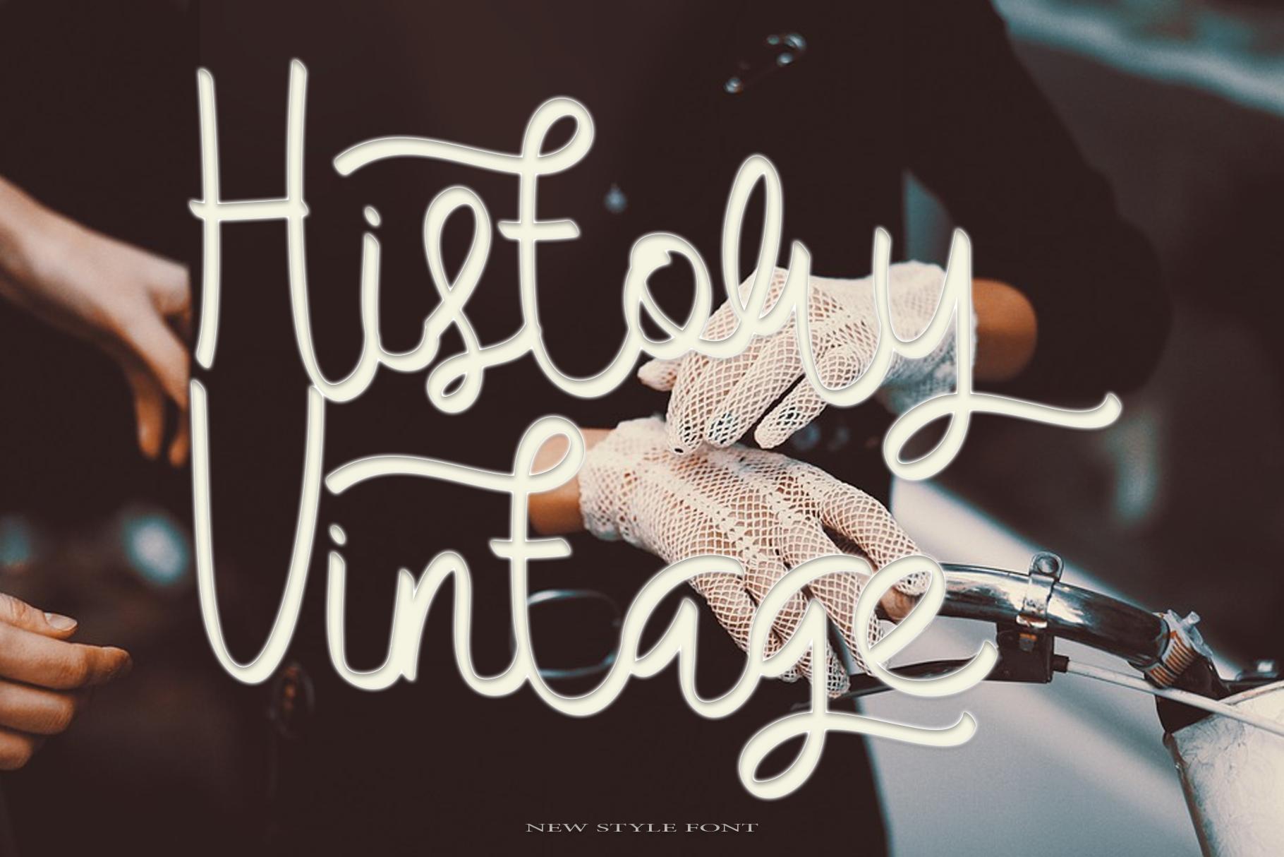 History Vintage Font