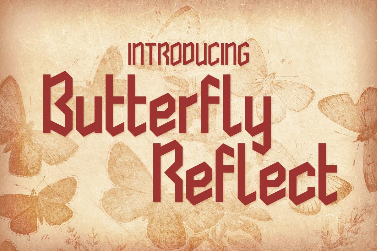 Butterfly Reflect Font