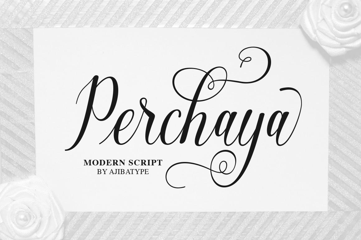 Perchaya Script Font