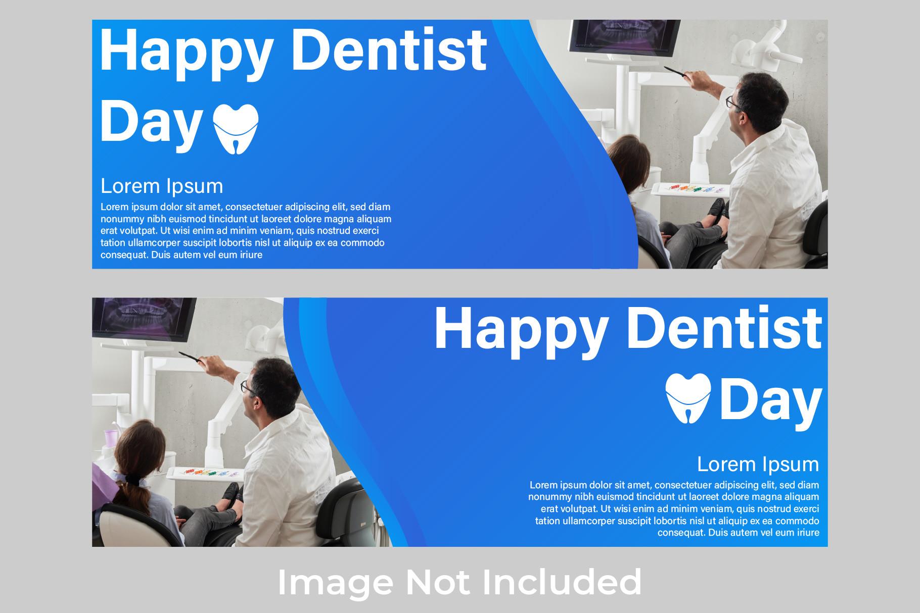 National Dentist Day  Banner Template