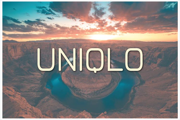 Uniqlo Font