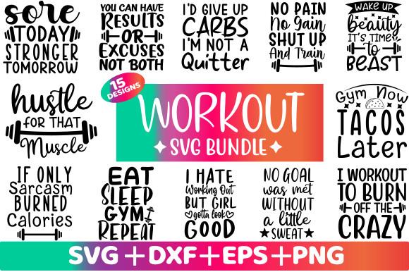 Workout SVG Bundle