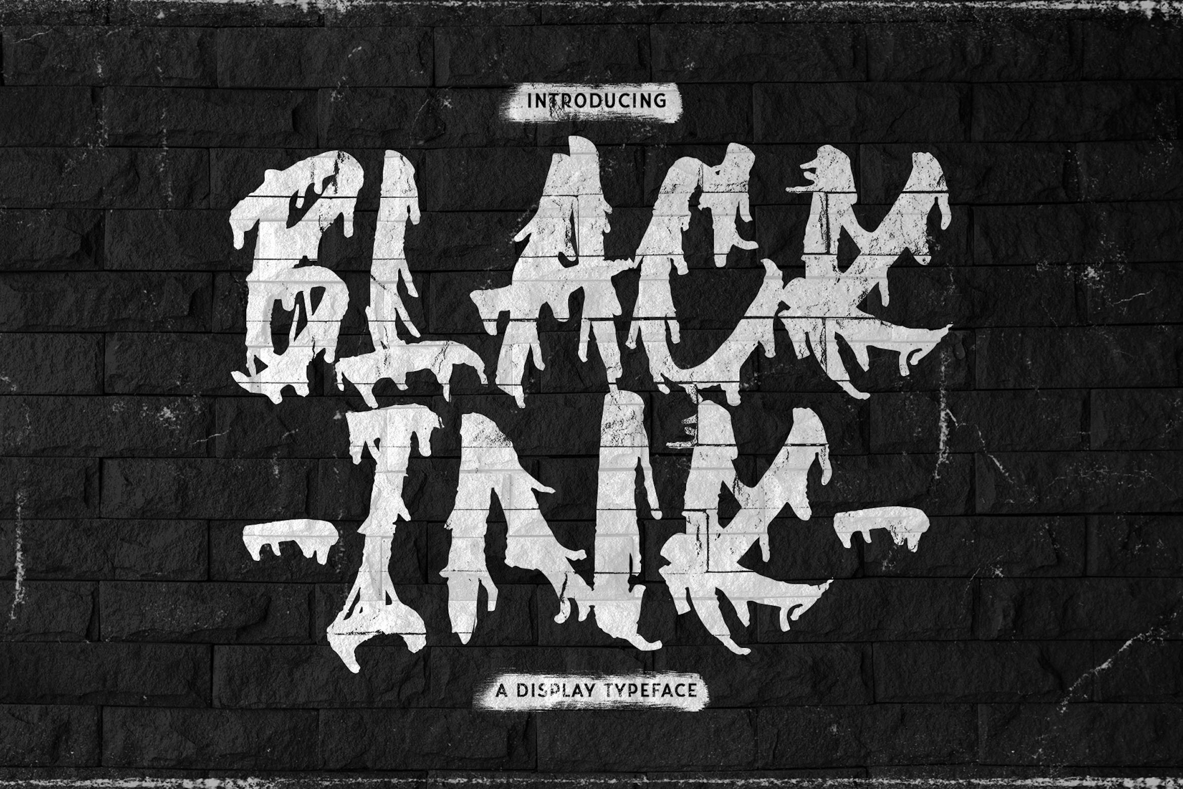 Black Ink Font