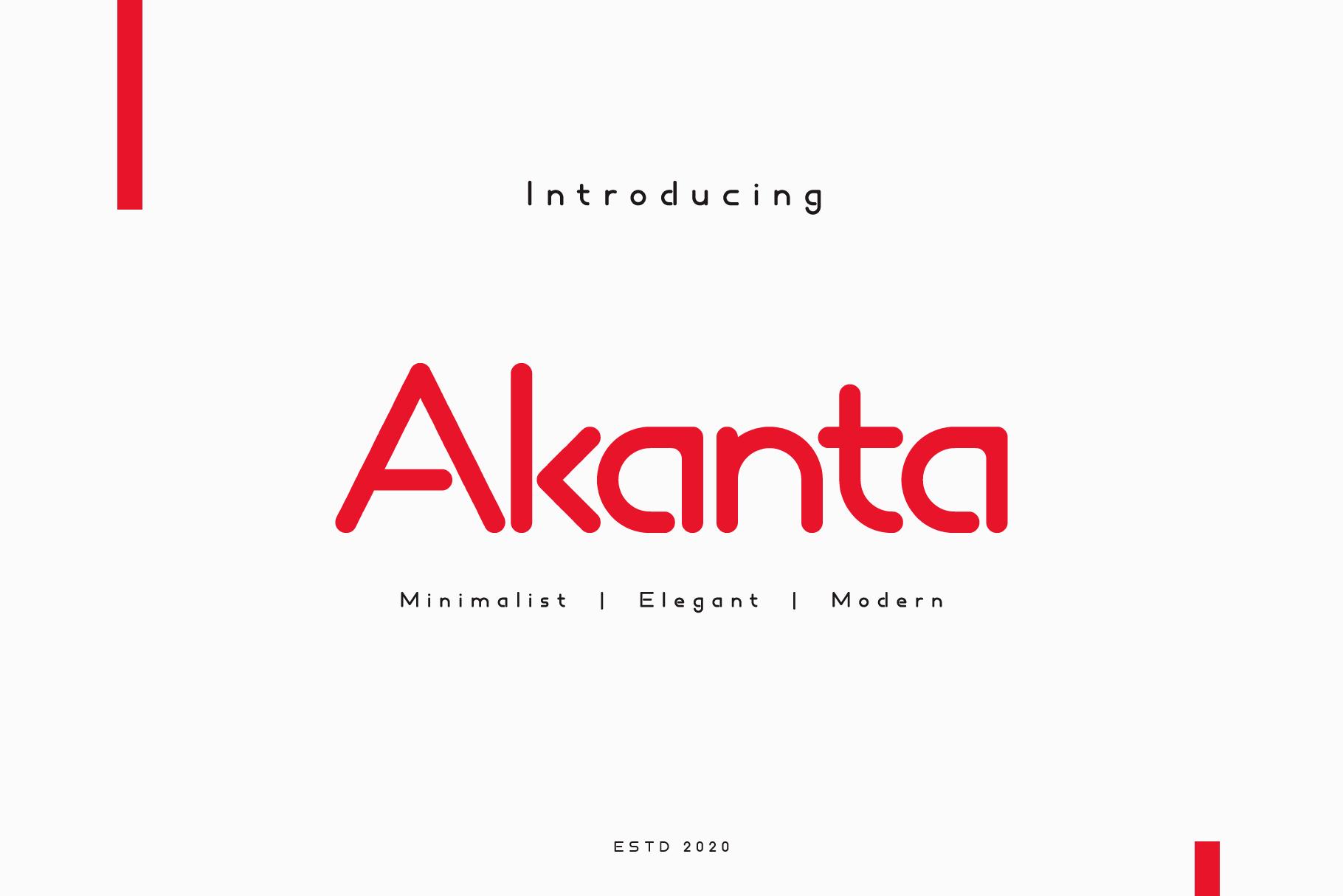 Akanta Font