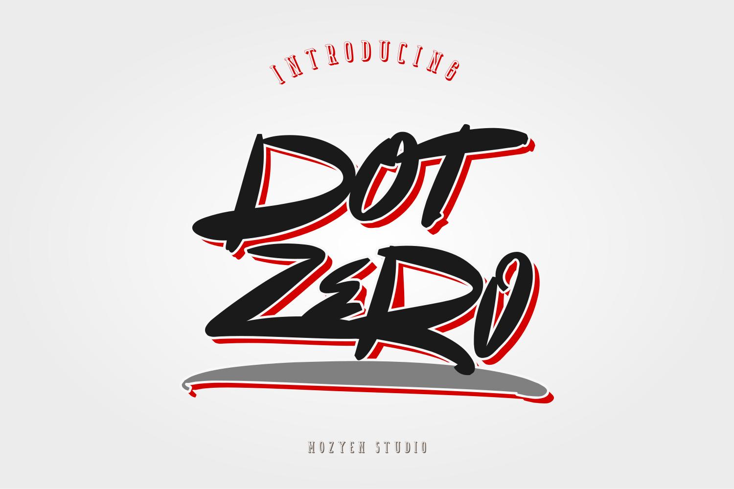 Dot Zero Font
