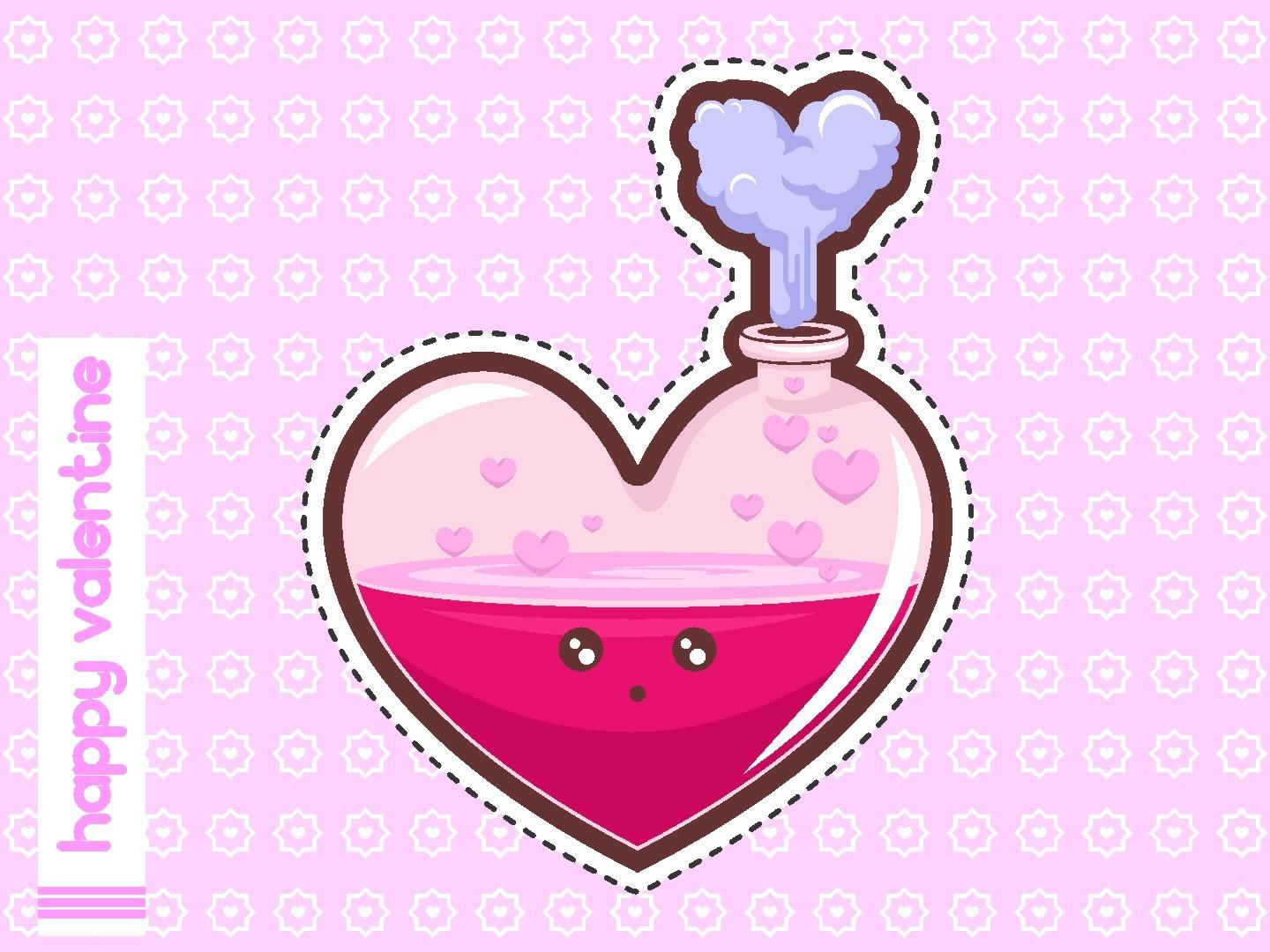 Cute Love Potion Vector Illustration