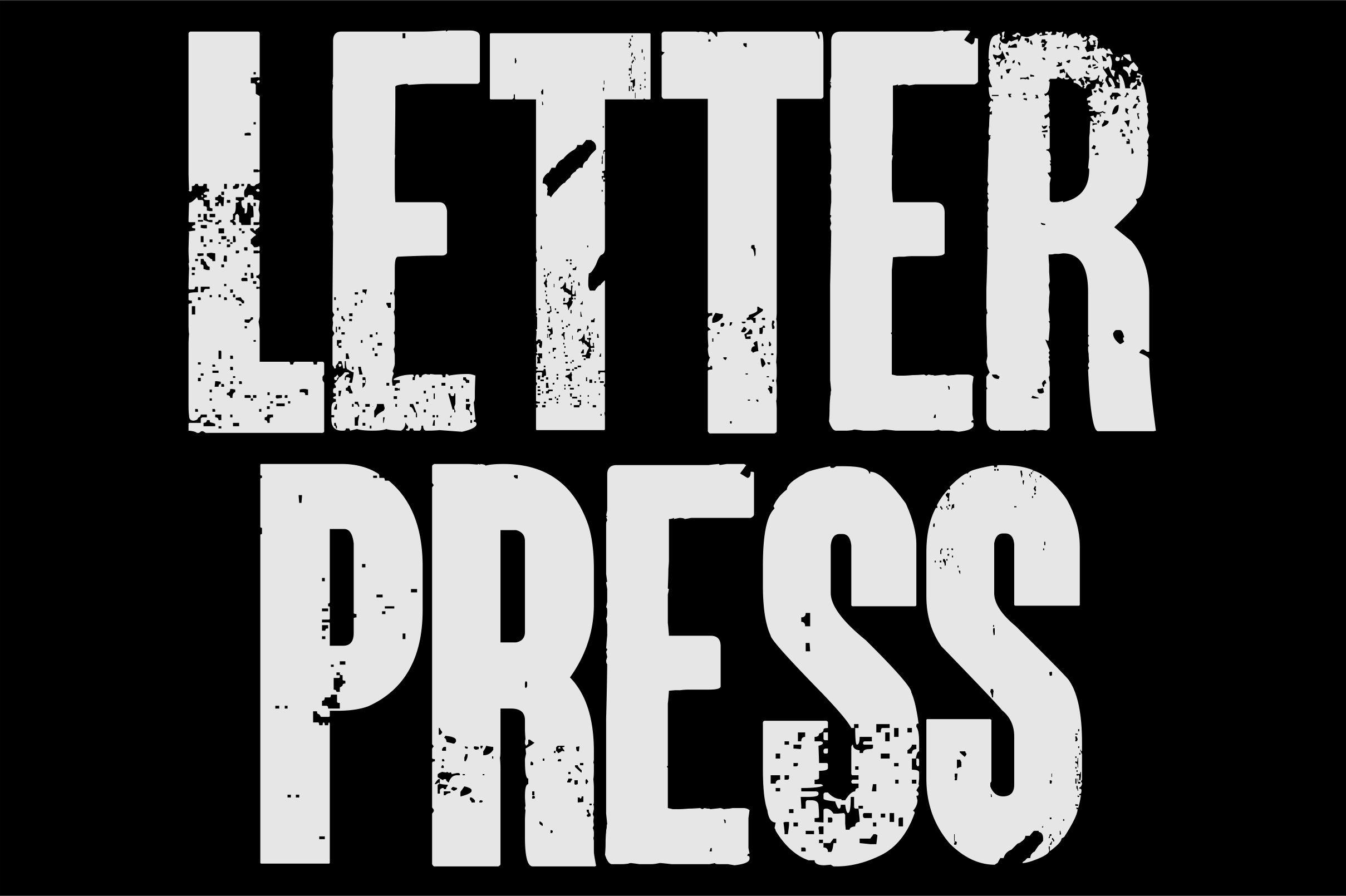 Letterpress Font