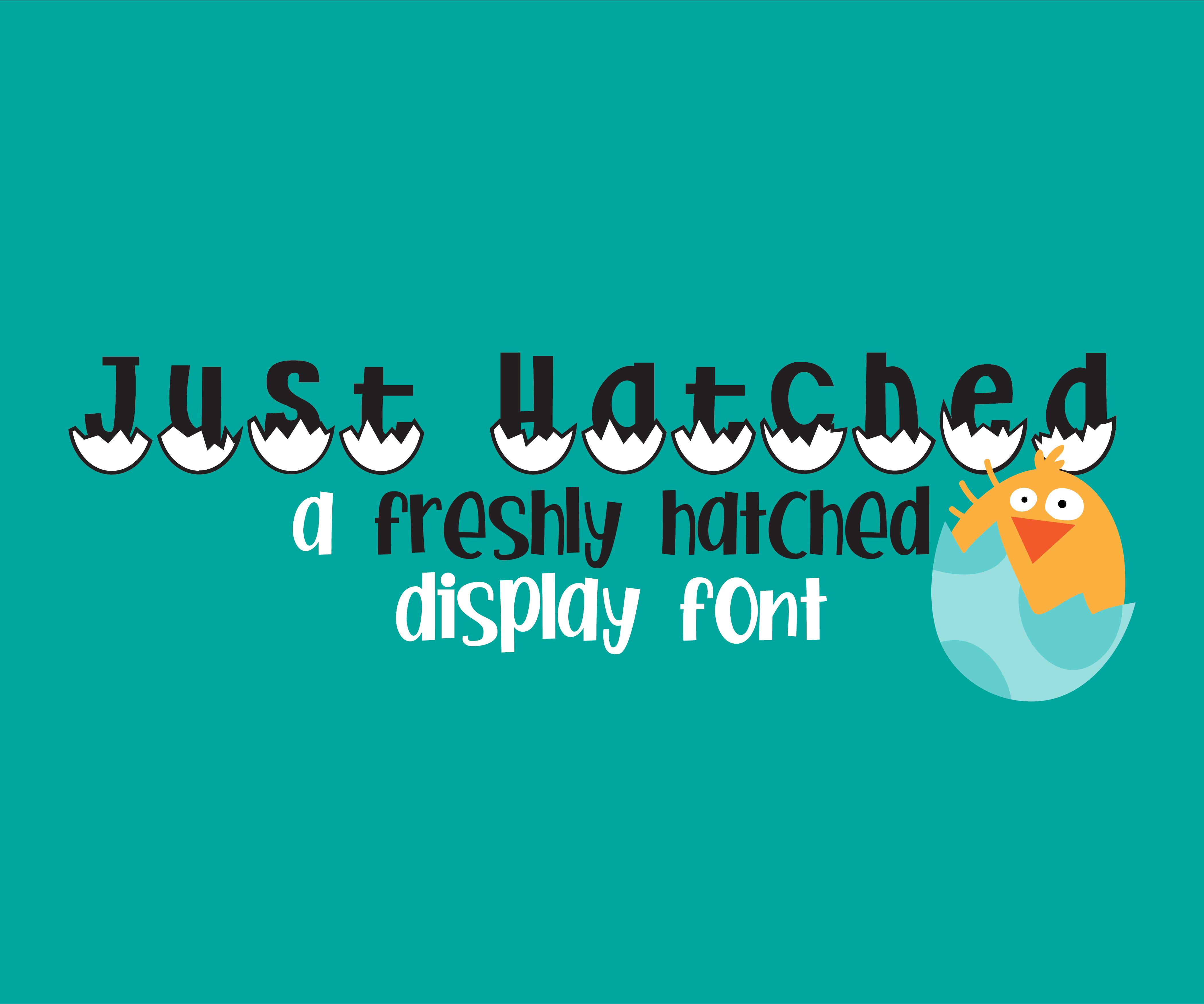 Just Hatched Font