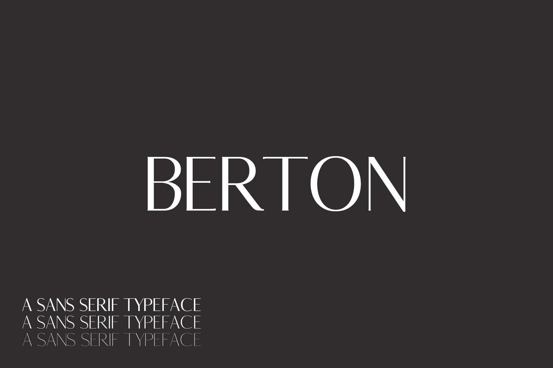 Berton Family Font